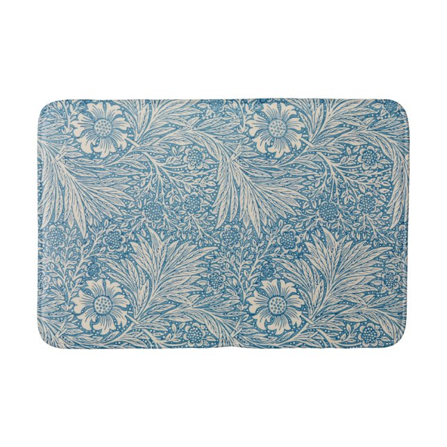 Tapete De Banheiro Blue Marigolds (por William Morris) (Frente)