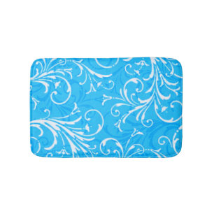 Tapete De Banheiro Blue Ornamental Bath Mat
