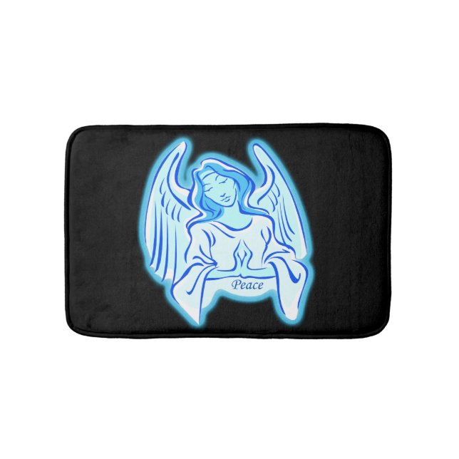 Tapete De Banheiro Blue Peace Angel Bath Mat (frente)