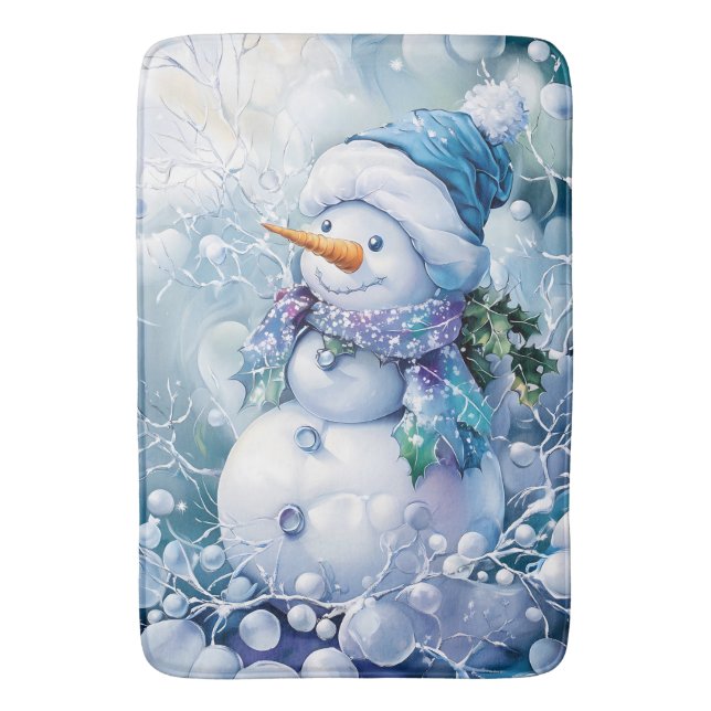 Tapete De Banheiro Blue Winter Bath Mat (Frente Vertical)