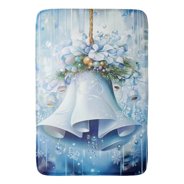 Tapete De Banheiro Blue Winter Bath Mat (Frente Vertical)