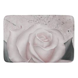 Tapete De Banheiro Blush White Rose Glam Modern Marble Chique