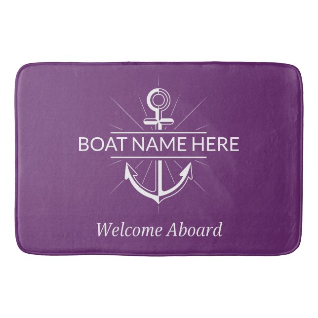 Tapete De Banheiro Boat de boas-vindas (Frente)