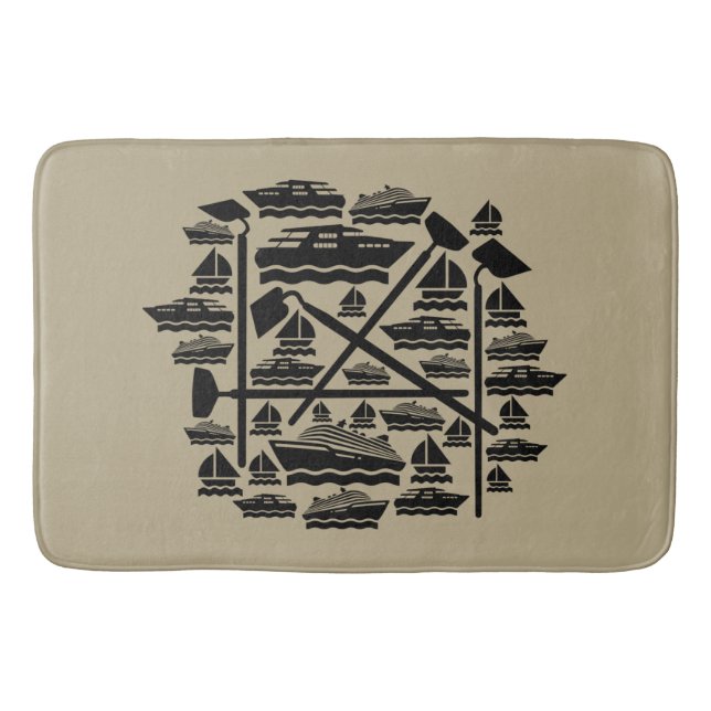 Tapete De Banheiro Boats & Hoes Bath Mat (Frente)