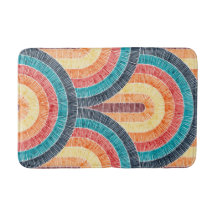 Boho Watercolor Red Teal Laranja Arco-Íris