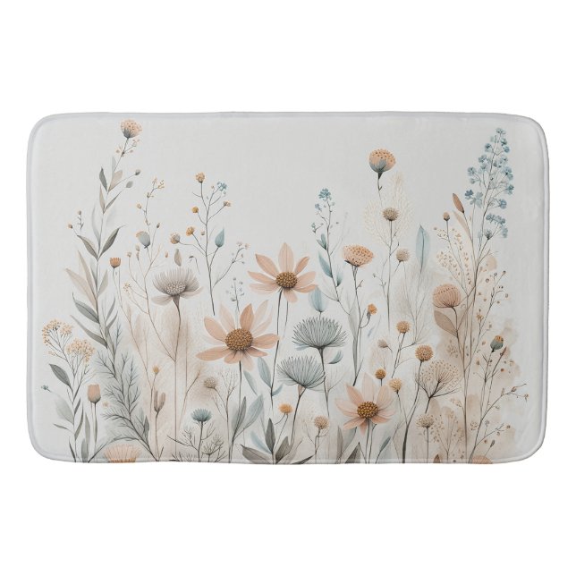 Tapete De Banheiro Boho Wildflower (Frente)