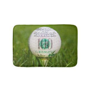 Tapete De Banheiro Bola de Golfe de Cem Dólares