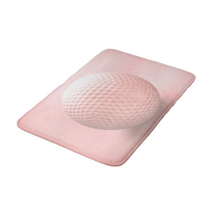 Tapete De Banheiro Bola de Golfe Rosa