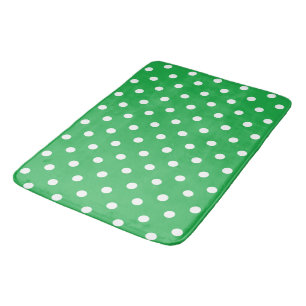 Tapete De Banheiro Bolinhas verde