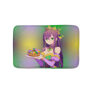 Tapete De Banheiro Bolo Rei Anime Mardi Gras