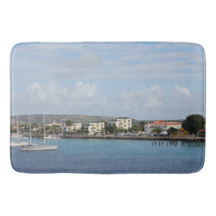 Tapete De Banheiro Bonaire Kralendijk Harbor — Barcos à vela