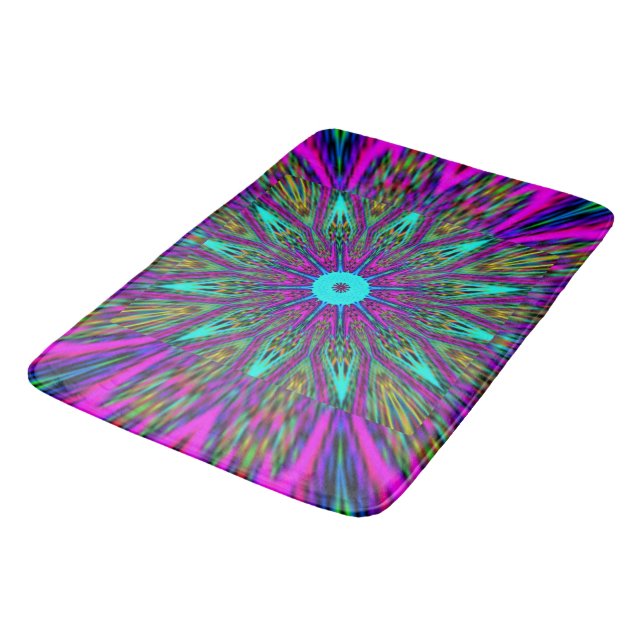 Tapete De Banheiro Bonita design de mandala (Angulado)