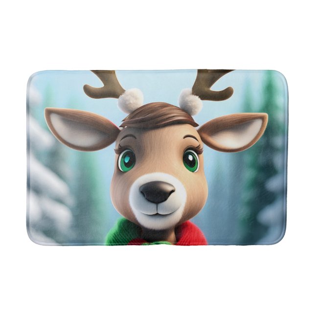 Tapete De Banheiro Bonita Reindeer (Frente)