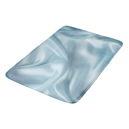 Tapete De Banheiro Bonito Feminina Light Blue Faux Satin