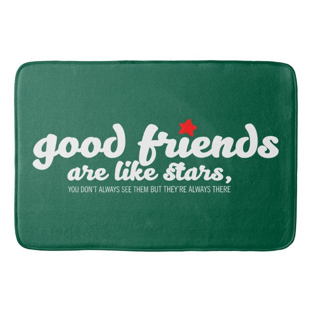 Tapete De Banheiro Bons amigos são como estrelas (Frente)