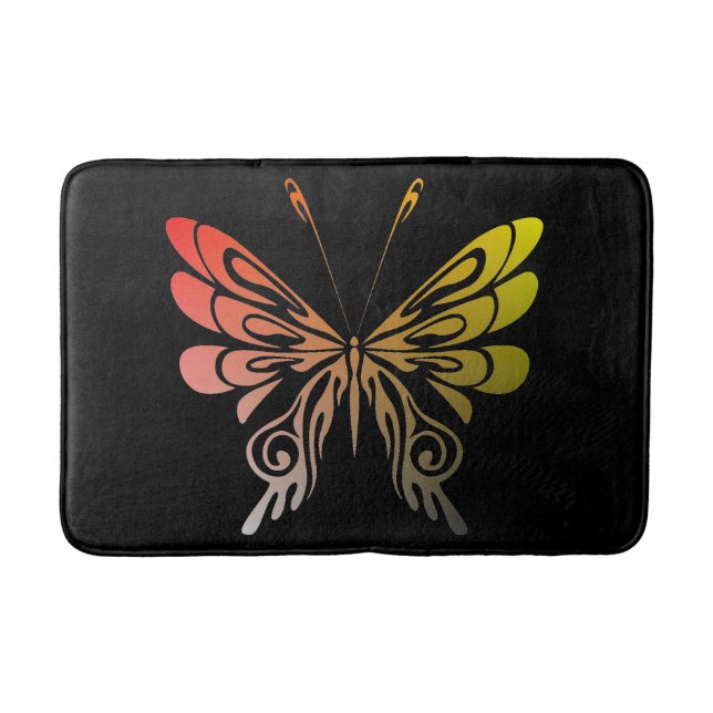 Tapete De Banheiro Borboleta Bath Mat (Frente)