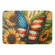 Borboleta da Bandeira Americana Patriótica e Giras