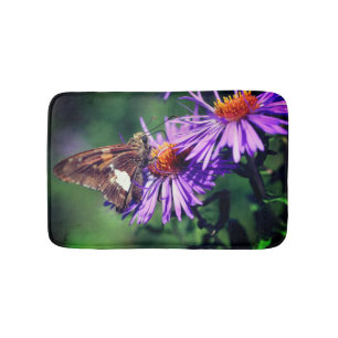 Tapete De Banheiro Borboleta-Dama Pintada na Flor-Dama Selvagem