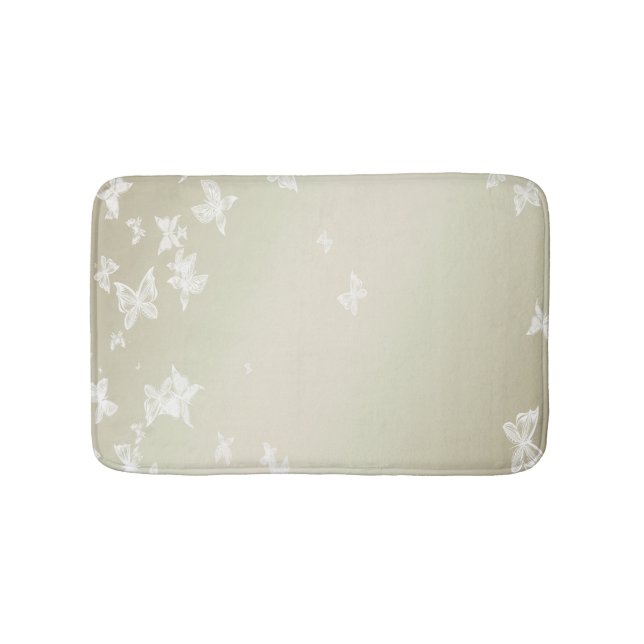 Tapete De Banheiro Borboletas brancas (frente)