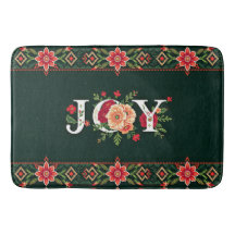 borda floral de natal JOY