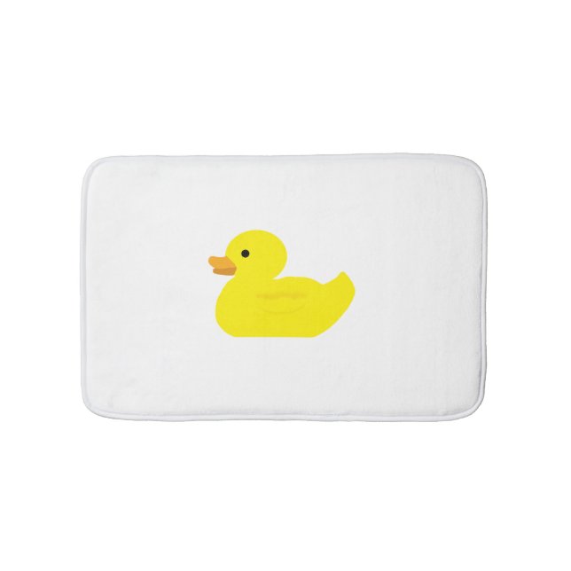 Tapete De Banheiro Borracha Ducky Illustração Bath Mat (frente)