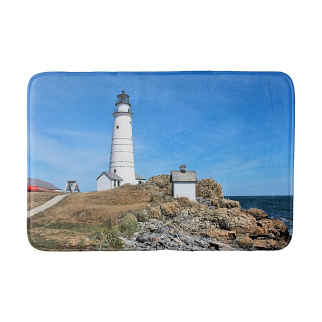 Tapete De Banheiro Boston Lighthouse, Massachusetts (Frente)