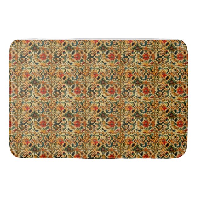 Tapete De Banheiro Botânica de idade do ouro (Frente)