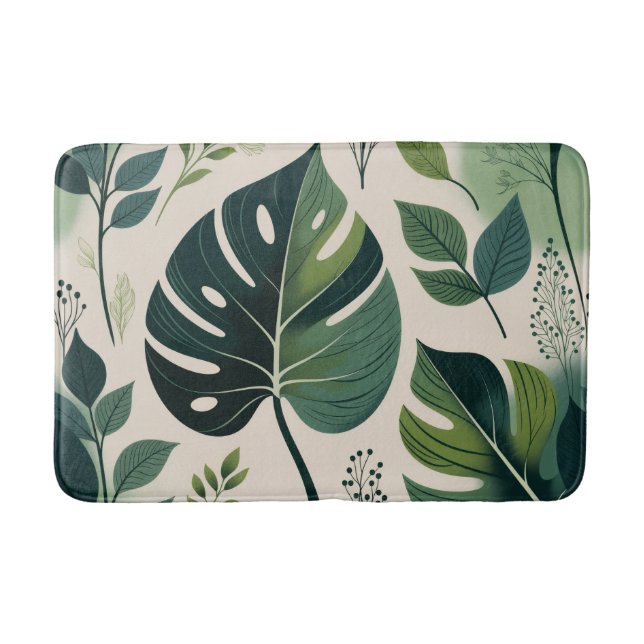 Tapete De Banheiro Botanical Retreat Bath Mat (Frente)