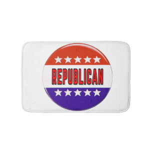 Tapete De Banheiro Botão Republicano