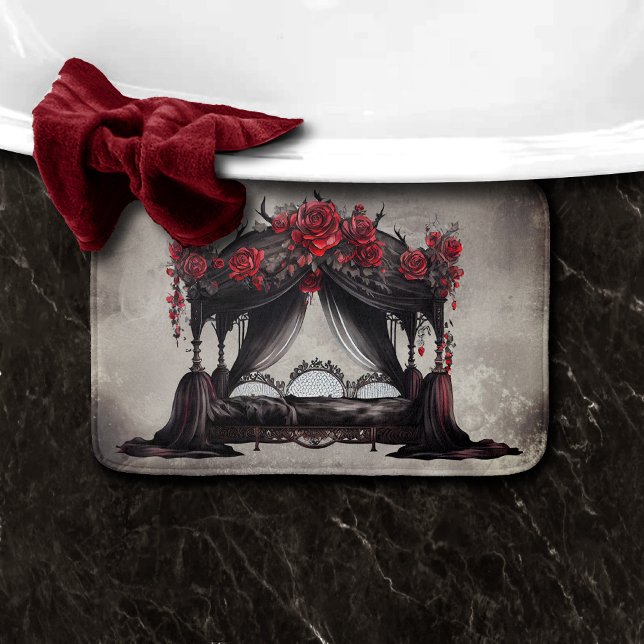 Tapete De Banheiro Boudoir | Canopy Scarf Old Victoran Poster Bed (Criador carregado)