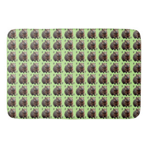 Tapete De Banheiro Brickwork Burrow: Uma Canvas Verde da Mulher,