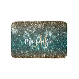 Tapete De Banheiro Brilhante Colorida