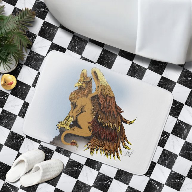 Tapete De Banheiro Brown Griffin Fantasy (Criador carregado)