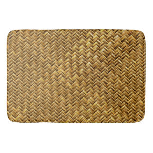 Tapete De Banheiro Brown médio Baskeweave natural
