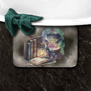 Tapete De Banheiro Bruxaria Tomas do Pastel Spellbook e Bola de Cri