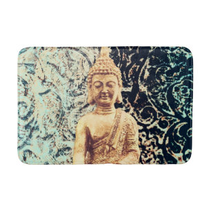 Tapete De Banheiro Buda sentado Terra Elegante Zen Iluminação