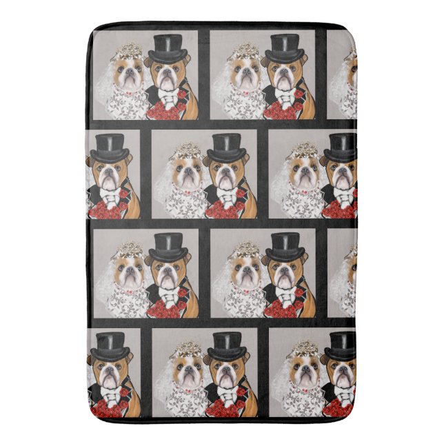 Tapete De Banheiro Bulldog            (Frente Vertical)