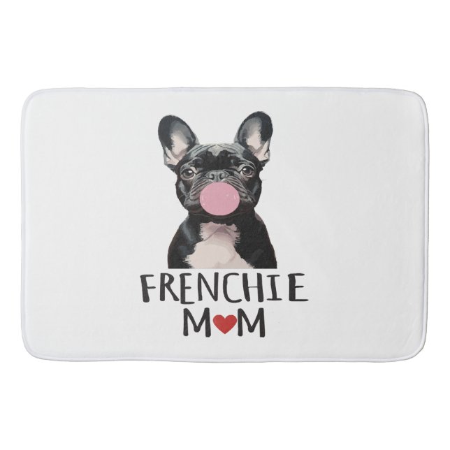 Tapete De Banheiro Bulldog francês fofo (Frente)