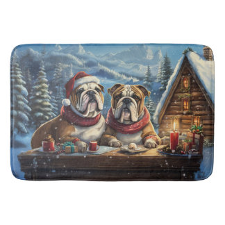 Tapete De Banheiro Bulldog Holiday Design Por Rich AMeN Gill