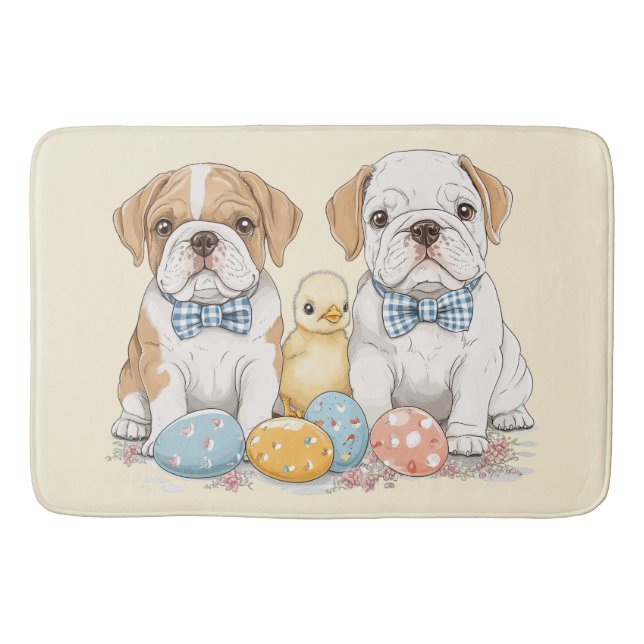 Tapete De Banheiro Bullets Ingleses da páscoa (Frente)