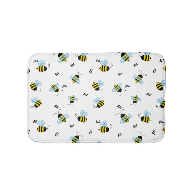 Tapete De Banheiro Bumblebes Ocupados Alegres (frente)