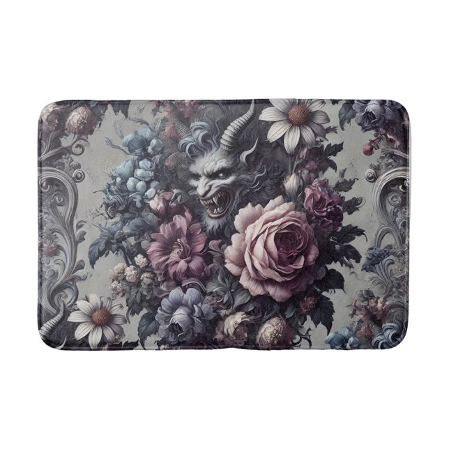 Tapete De Banheiro Buquê de Baphomet - Vitoriano Gótico (Frente)