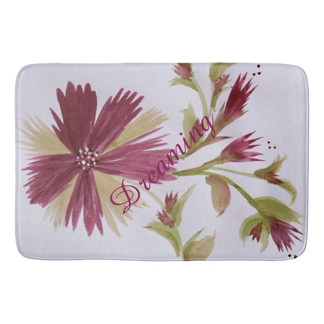 Tapete De Banheiro Burgundy Olive Mat (Frente)