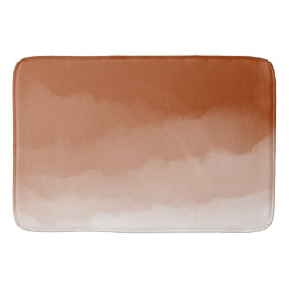 Tapete De Banheiro Burnt Orange Watercolor Ombre