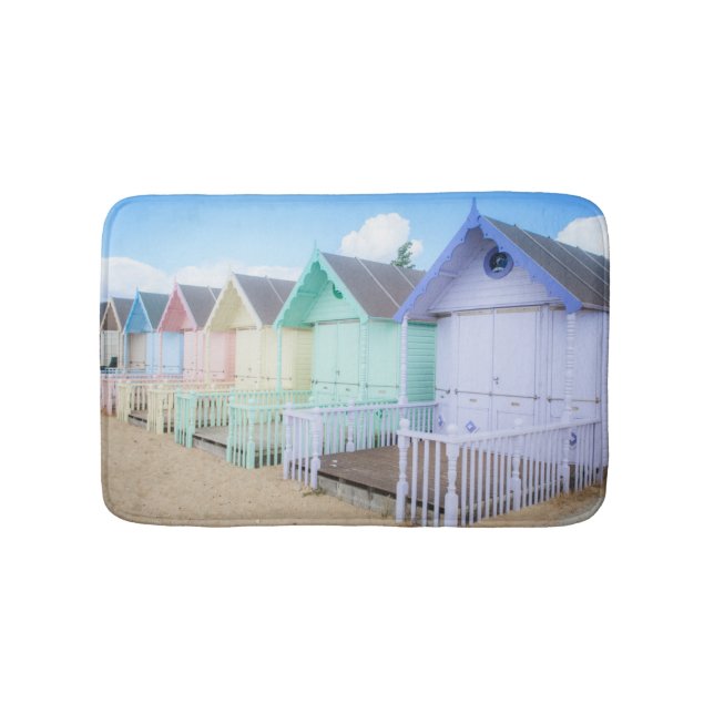 Tapete De Banheiro Cabanas da praia da ilha de Mersea (frente)