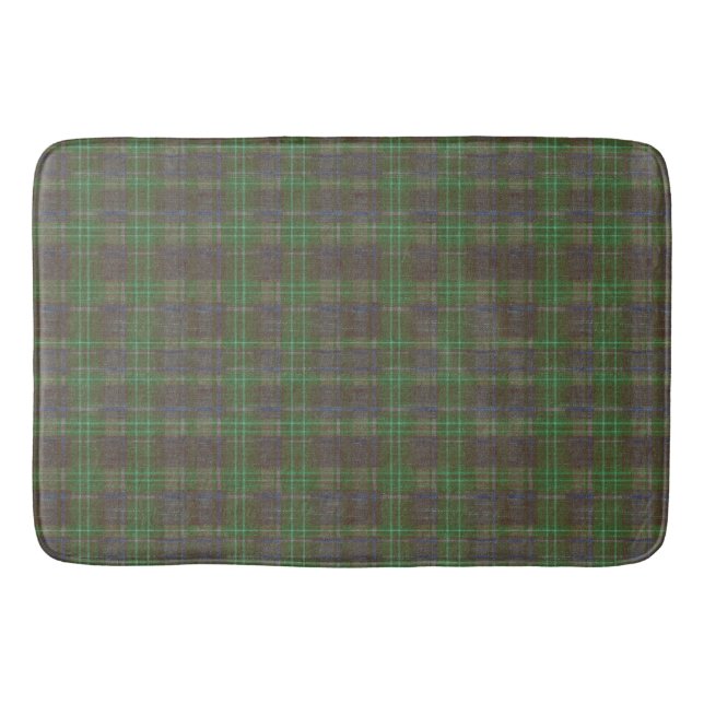 Tapete De Banheiro Cabin Forest Green Tartan (Frente)