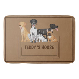 Tapete De Banheiro Cachorro Cachorro Pet Bem-vindo ao Lar Festa DIY n