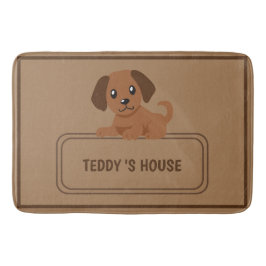 Tapete De Banheiro Cachorro Cachorro Pet Bem-vindo ao Lar Festa DIY n