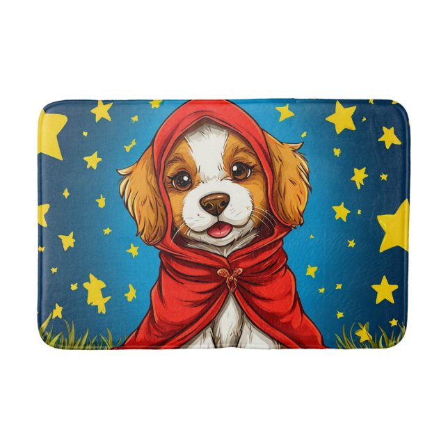 Tapete De Banheiro Cachorro de desenho fofo (Frente)
