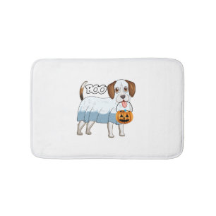 Tapete De Banheiro Cachorro de Halloween Beagle Fantasma